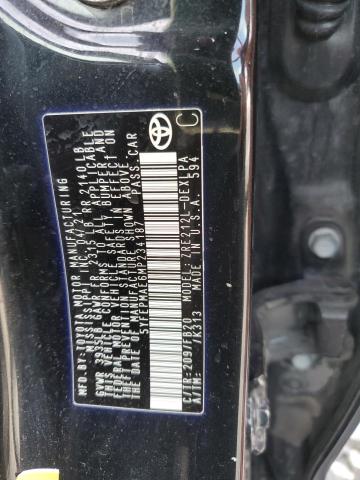 5YFEPMAE6MP234187 - 2021 TOYOTA COROLLA LE BLACK photo 12