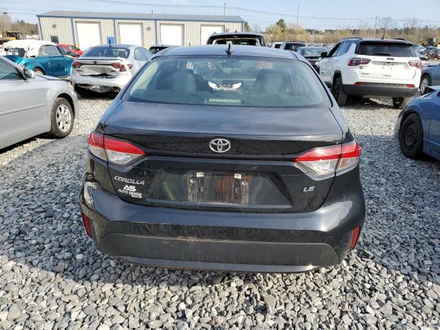5YFEPMAE6MP234187 - 2021 TOYOTA COROLLA LE BLACK photo 6