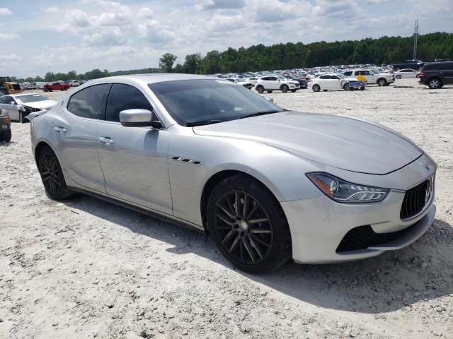 ZAM57XSA2F1137536 - 2015 MASERATI GHIBLI SILVER photo 4