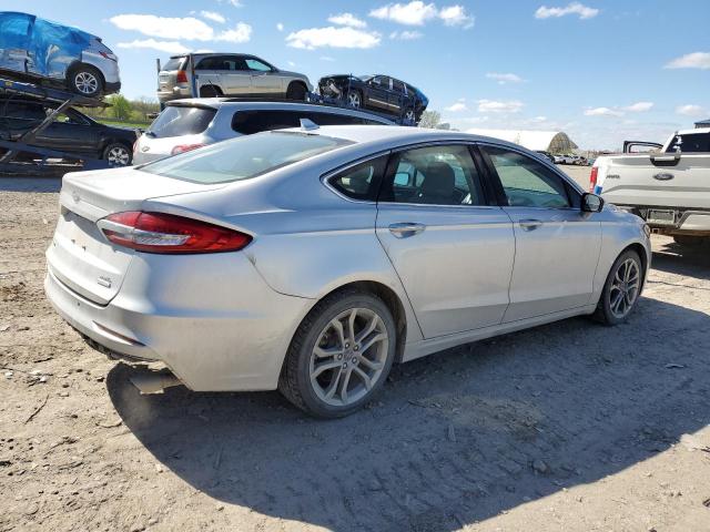 3FA6P0CD9KR219911 - 2019 FORD FUSION SEL SILVER photo 3