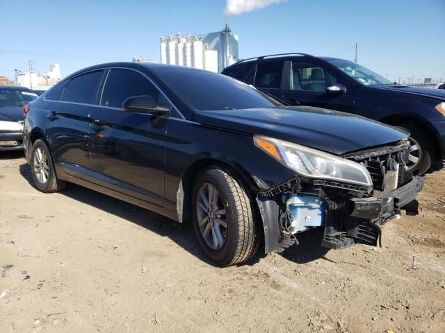 5NPE24AFXFH000464 - 2015 HYUNDAI SONATA SE BLACK photo 4