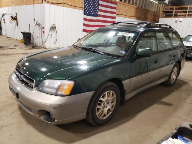 4S3BH806417617351 - 2001 SUBARU LEGACY OUTBACK H6 3.0 LL BEAN GREEN photo 1