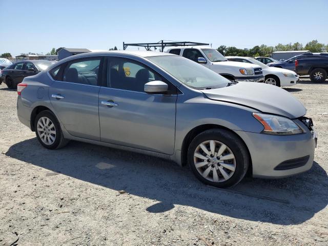 3N1AB7AP0EY267478 - 2014 NISSAN SENTRA S SILVER photo 4