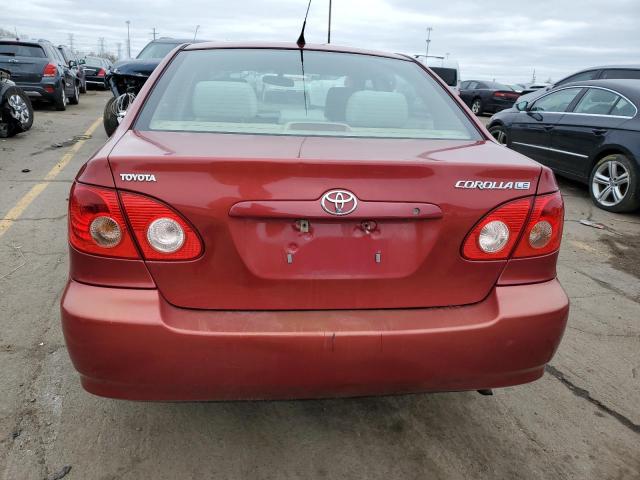 1NXBR32E58Z967065 - 2008 TOYOTA COROLLA CE RED photo 6