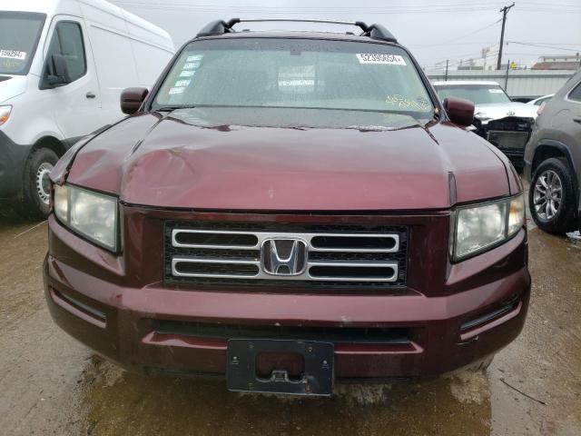 2HJYK16577H501572 - 2007 HONDA RIDGELINE RTL MAROON photo 5