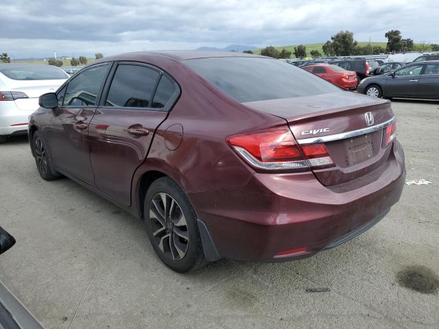 2HGFB2F82DH535850 - 2013 HONDA CIVIC EX BURGUNDY photo 2