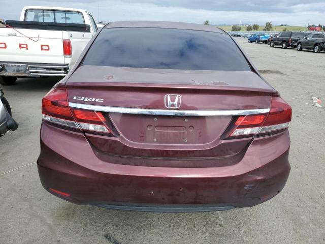 2HGFB2F82DH535850 - 2013 HONDA CIVIC EX BURGUNDY photo 6