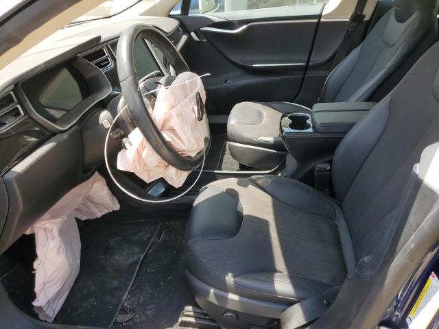 5YJSA1E22FF118339 - 2015 TESLA MODEL S Mavi foto 7