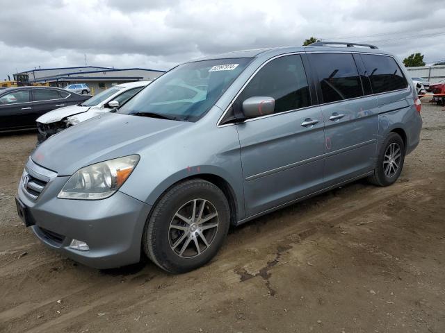 5FNRL388X6B004576 - 2006 HONDA ODYSSEY TOURING BLUE photo 1