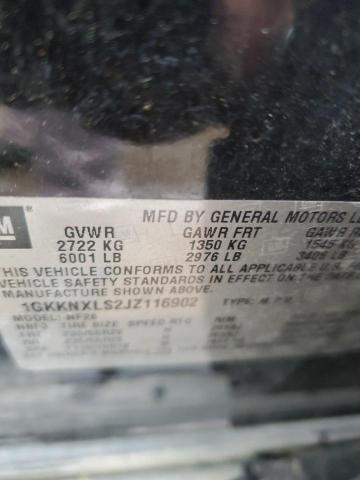 1GKKNXLS2JZ116902 - 2018 GMC ACADIA DENALI შავი ფოტო 13