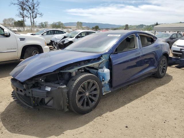 5YJSA1E21JF262344 - 2018 TESLA MODEL S BLUE photo 1