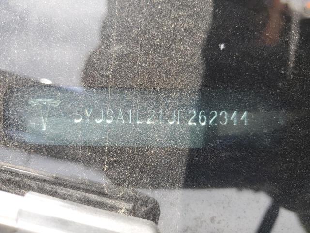 5YJSA1E21JF262344 - 2018 TESLA MODEL S BLUE photo 13