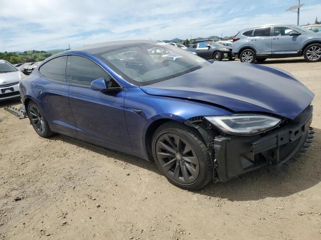 5YJSA1E21JF262344 - 2018 TESLA MODEL S BLUE photo 4