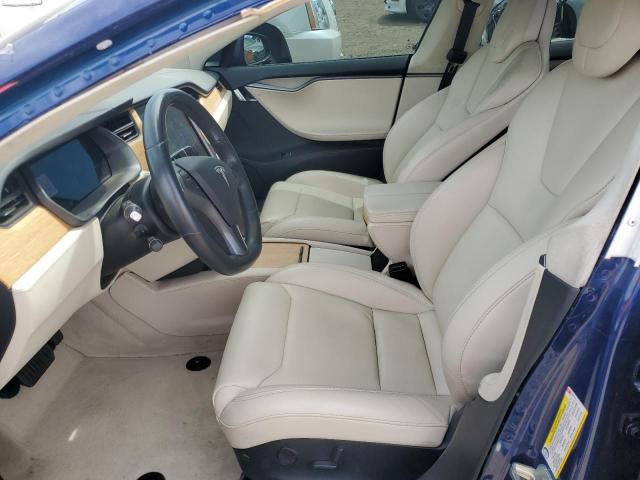 5YJSA1E21JF262344 - 2018 TESLA MODEL S BLUE photo 7