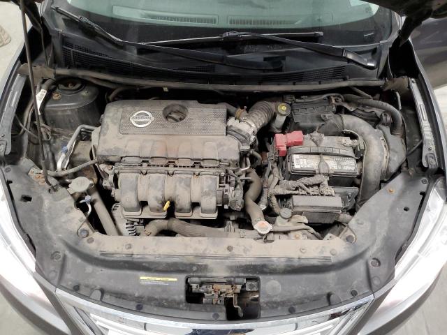 3N1AB7APXFL662976 - 2015 NISSAN SENTRA S GRAY photo 11