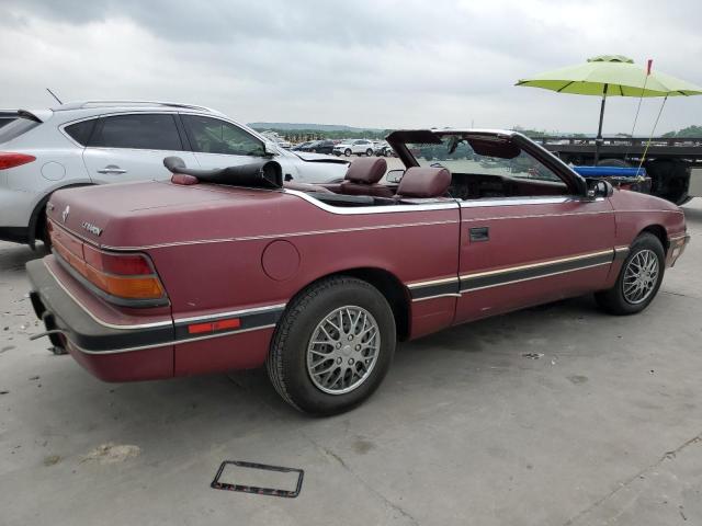 1C3XJ45K1JG432171 - 1988 CHRYSLER LEBARON BURGUNDY photo 3