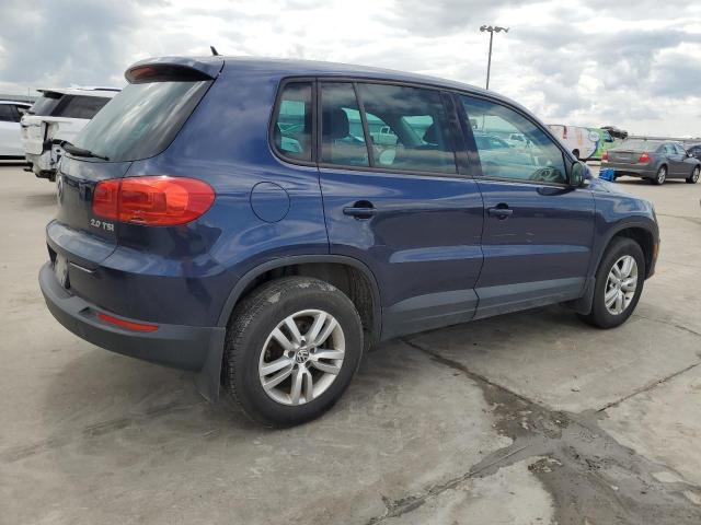 WVGAV7AX6CW560712 - 2012 VOLKSWAGEN TIGUAN S BLUE photo 3