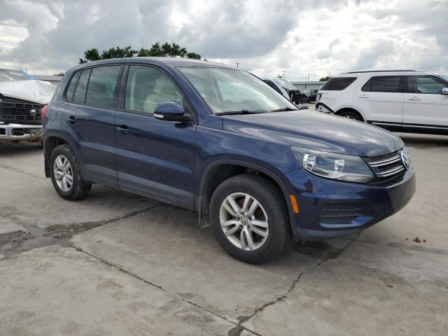 WVGAV7AX6CW560712 - 2012 VOLKSWAGEN TIGUAN S BLUE photo 4