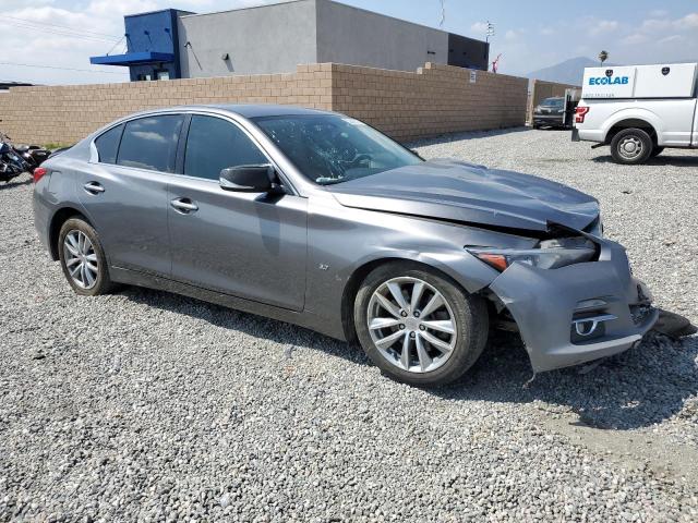 JN1BV7AP3FM343923 - 2015 INFINITI Q50 BASE GRAY photo 4