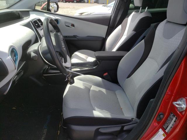 JTDKARFPXJ3090014 - 2018 TOYOTA PRIUS PRIM წითელი ფოტო 7