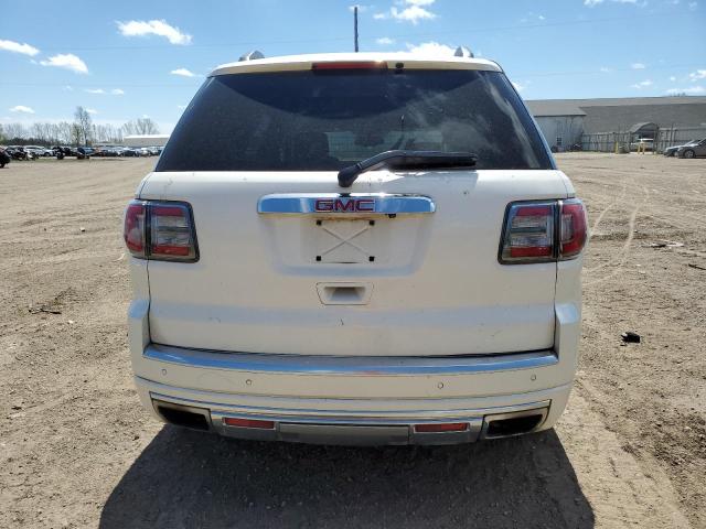 1GKKRTKD6DJ143376 - 2013 GMC ACADIA DENALI WHITE photo 6