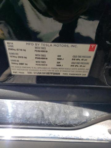 5YJSA1H10EFP30606 - 2014 TESLA MODEL S Qara foto 12