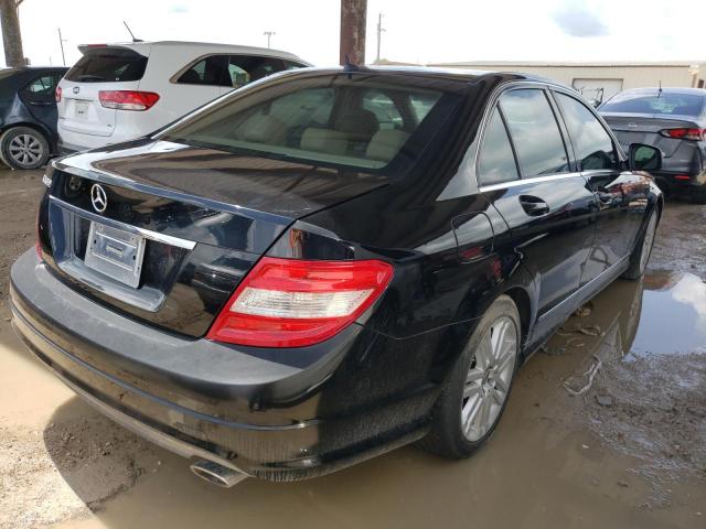 WDDGF54X49R082508 - 2009 MERCEDES-BENZ C 300 BLACK photo 3