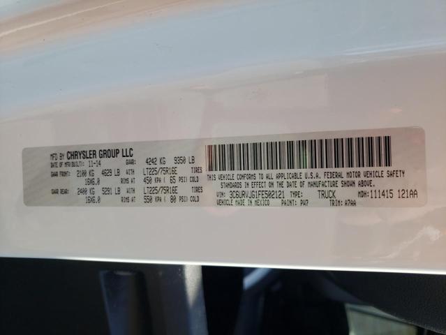 3C6URVJG1FE502121 - 2015 RAM PROMASTER 3500 HIGH თეთრი ფოტო 13