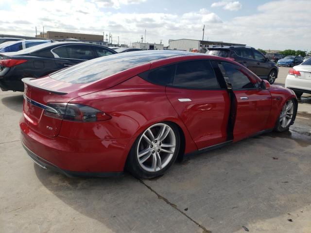 5YJSA1CP1DFP14103 - 2013 TESLA MODEL S წითელი ფოტო 3