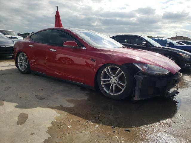 5YJSA1CP1DFP14103 - 2013 TESLA MODEL S წითელი ფოტო 4
