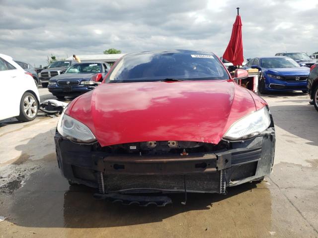 5YJSA1CP1DFP14103 - 2013 TESLA MODEL S წითელი ფოტო 5