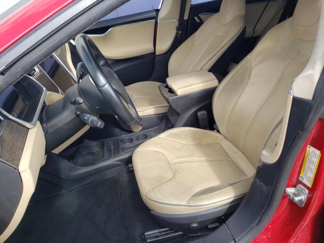 5YJSA1CP1DFP14103 - 2013 TESLA MODEL S წითელი ფოტო 7