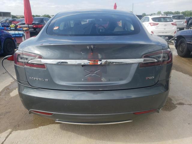 5YJSA1CP9DFP26144 - 2013 TESLA MODEL S GRAY photo 6