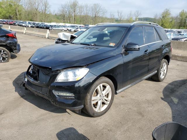 4JGDA5HB3FA608949 - 2015 MERCEDES-BENZ ML 350 4MATIC BLACK photo 1