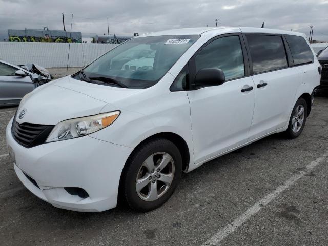 5TDZK3DC6ES467841 - 2014 TOYOTA SIENNA WHITE photo 1