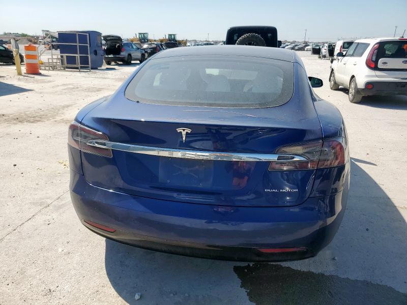 5YJSA1E2XKF339553 - 2019 TESLA MODEL S BLUE photo 6