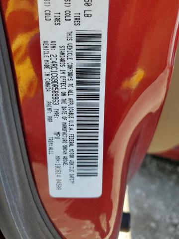 2C4RC1CG9DR589963 - 2013 CHRYSLER TOWN & COU TOURING L BURGUNDY photo 13