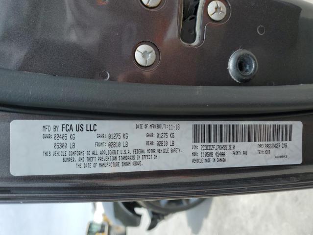 2C3CDZFJ7KH551910 - 2019 DODGE CHALLENGER R/T SCAT PACK GRAY photo 12