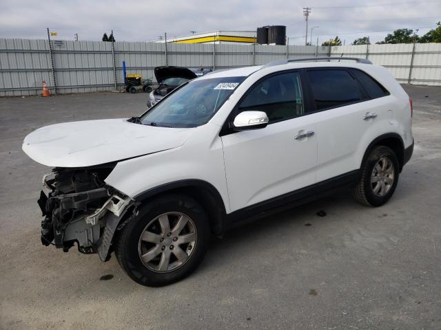 5XYKT3A69DG424121 - 2013 KIA SORENTO LX WHITE photo 1