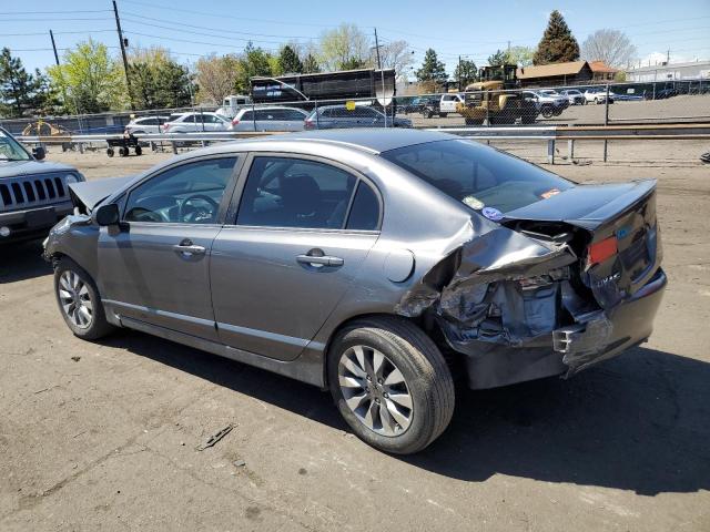 1HGFA15819L017561 - 2009 HONDA CIVIC EX GRAY photo 2