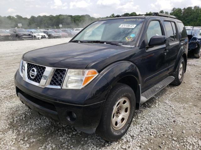 5N1AR18W45C763679 - 2005 NISSAN PATHFINDER LE BLACK photo 2