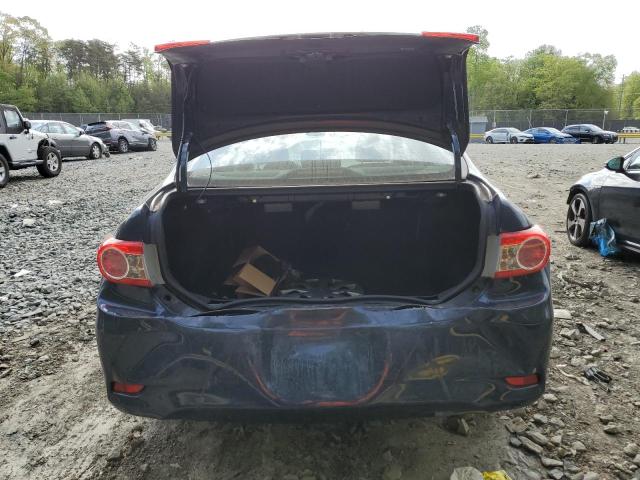 2T1BU4EE7BC720736 - 2011 TOYOTA COROLLA BASE BLUE photo 6