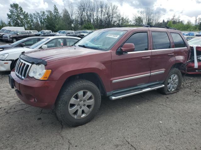 1J8HR58238C116856 - 2008 JEEP GRAND CHER LIMITED BURGUNDY photo 1