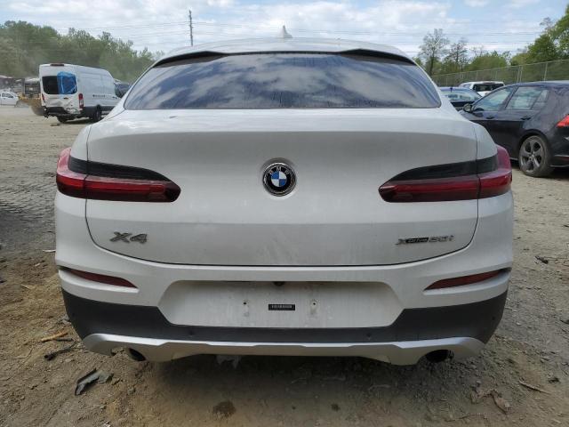 5UX2V1C0XM9F22911 - 2021 BMW X4 XDRIVE30I WHITE photo 6