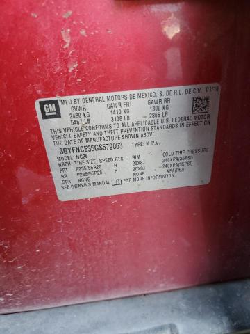 3GYFNCE35GS579063 - 2016 CADILLAC SRX PERFORMANCE COLLECTION Rouge photo 13