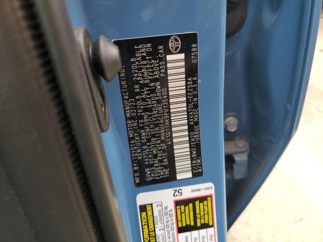 4T1G11AK9PU135400 - 2023 TOYOTA CAMRY SE NIGHT SHADE BLUE photo 12