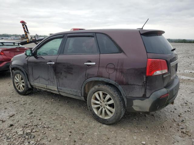 5XYKU4A24BG005266 - 2011 KIA SORENTO EX MAROON photo 2