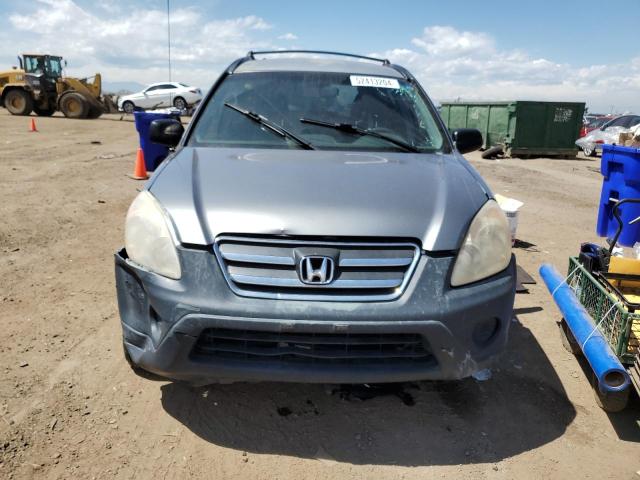 JHLRD68535C019908 - 2005 HONDA CR-V LX GRAY photo 5