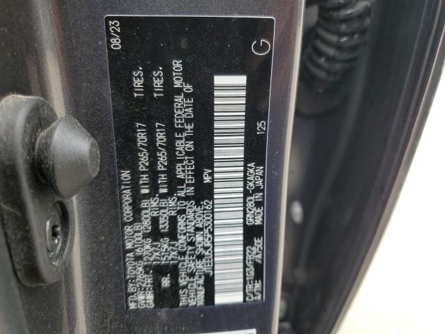 JTEEU5JR5P5300162 - 2023 TOYOTA 4RUNNER SR5 GRAY photo 13