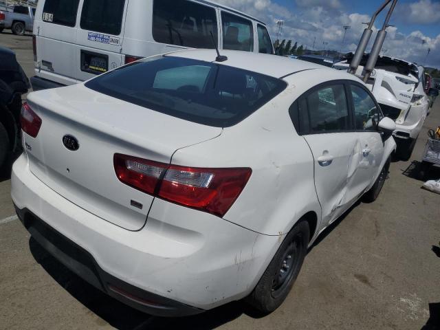 KNADM4A30F6521275 - 2015 KIA RIO LX WHITE photo 3